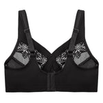 Glamorise Full Figure Plus Size MagicLift Minimizer Bra Wirefree #1003 Black