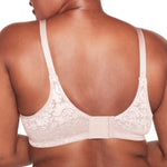Bali Womens Double Support Wireless Bra, Lace With Stay-in-place Straps, Full-coverage Full Coverage Bra, Gloss, 38C US