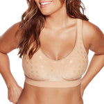 Bali womens Comfort Revolution Shaping Wirefree Df3488 bras, Nude Pattern Dot, Small US