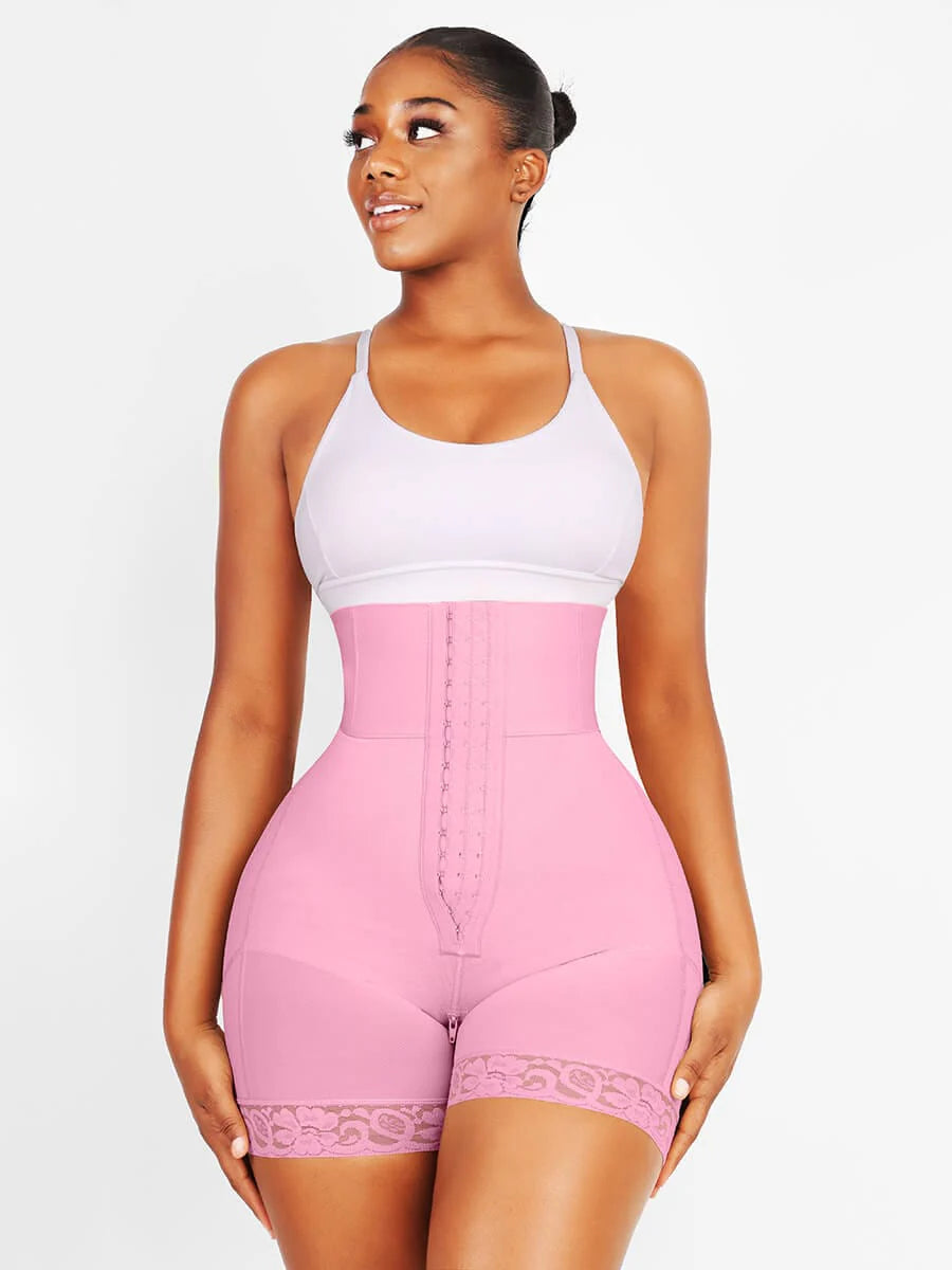 3-bones Triple-breasted High-waisted Elastic Body Butt Lifter