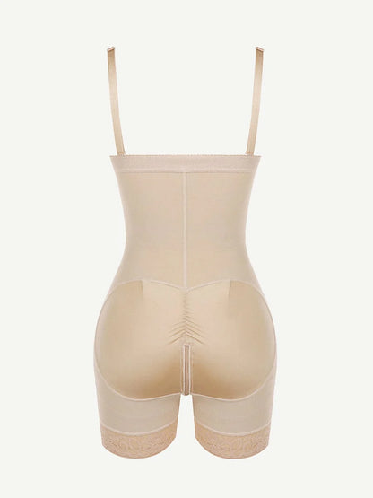 Pretty Detachable Straps Side Zip Postoperative Body Shaper