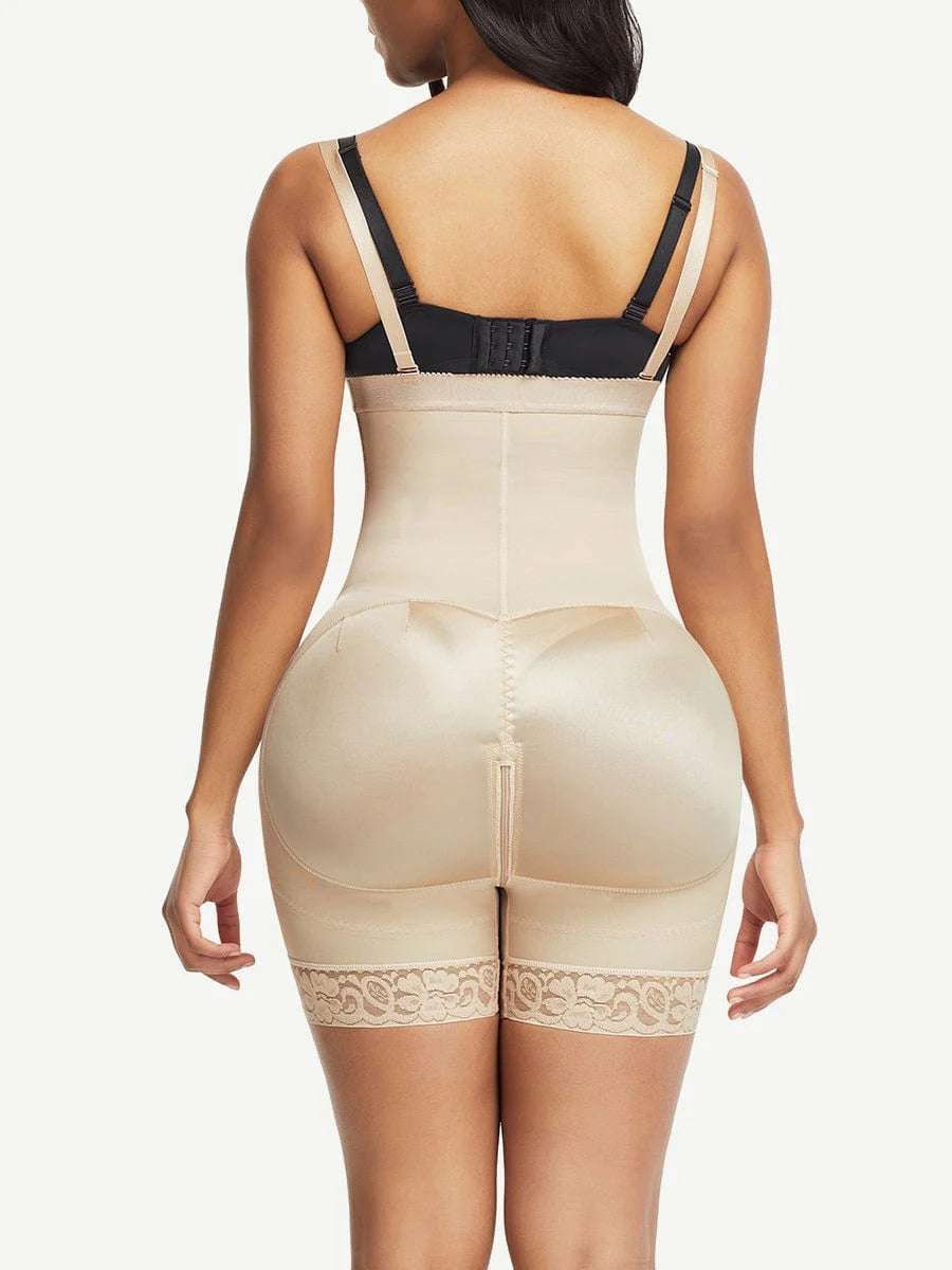 Pretty Detachable Straps Side Zip Postoperative Body Shaper