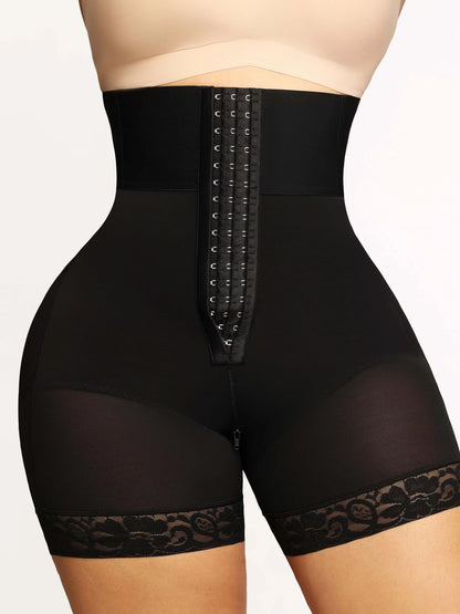 3-bones Triple-breasted High-waisted Elastic Body Butt Lifter