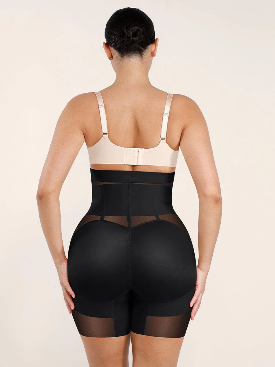 High-Waisted Shaping Briefs Breathable Mesh Waist & Abdomen Control Butt Lifter