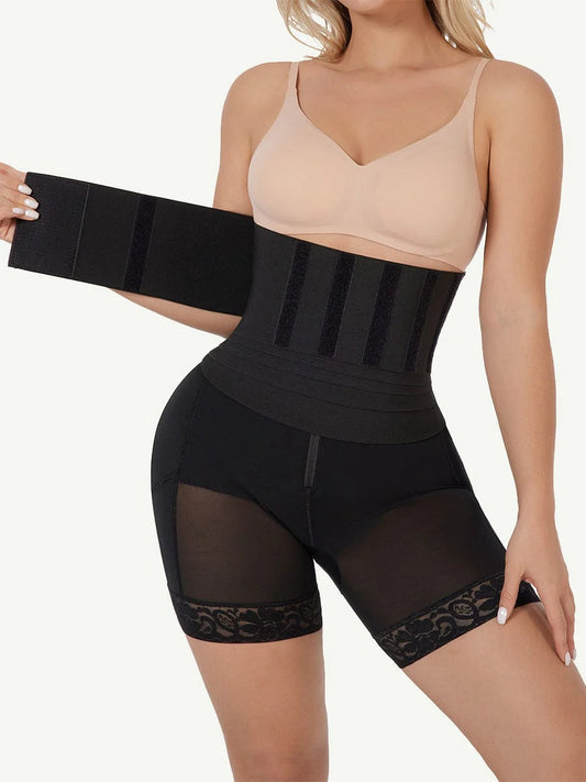 Shapewear Pants With A Rubber String Waist Trainer